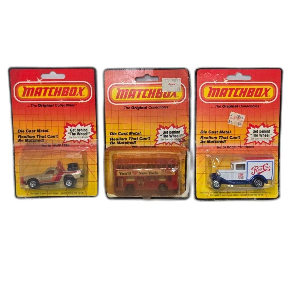 Vintage Matchbox The Original Collectibles Diecast Car Lot of 3 | 1:64 Scale